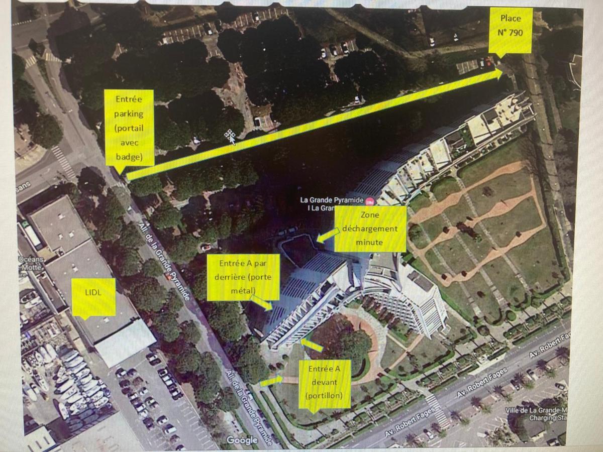 Reve Bleu Residence La Grande Pyramide Vue Port Hyper Centre Wifi Parking Prive Gratuit ภายนอก รูปภาพ